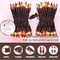 Super-Bright Extendable Orange Purple and Green halloween Lights (Orange Purple Green-Brown Wire)